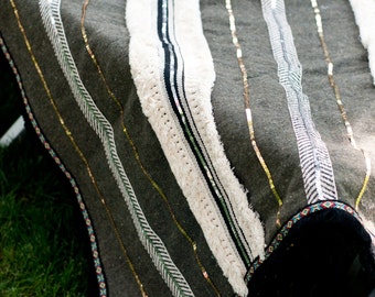 Vintage Military Moroccan Wedding Blanket