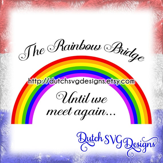Download Text cutting file The rainbow bridge in Jpg Png