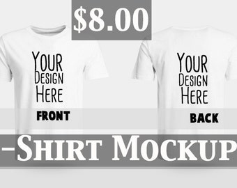 White T-Shirt Mockup - SVG, DXF, Baby, Christmas, Vinyl cutting file for use in Cameo and Cricut