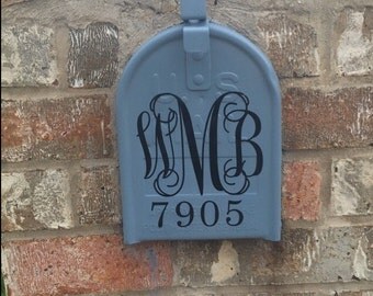 Mailbox Decal | Personalized Mailbox Decal | Monogrammed Mailbox Decal | Monogrammed Mailbox Vinyl | Preppy Mailbox Decal | Mailbox Monogram