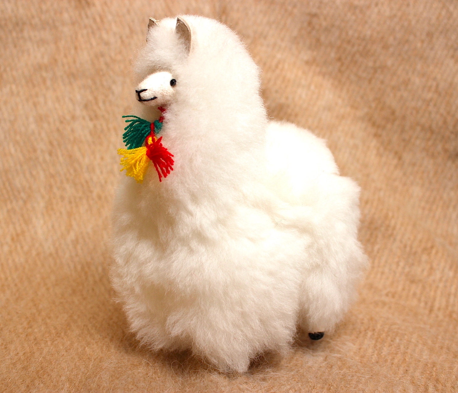 stuffed animals made from alpaca fur