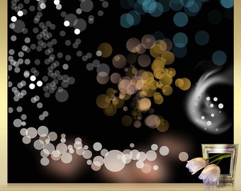 5 Bokeh Overlays Vol. 11 - Photoshop Overlays Foto Overlays Photography-Overlays Photo Overlays for Photographers digital confetti png