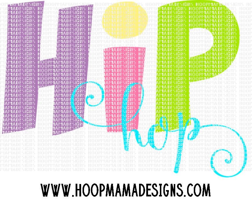 Hip Hop SVG DXF Eps And Png Files For Cutting By HoopMamaSVG