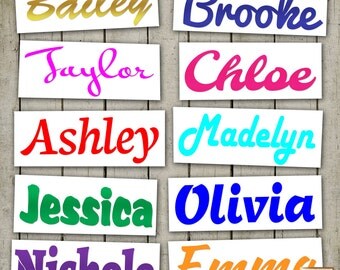 Yeti Tumbler Decal, Custom Name Vinyl Decal, Personalised Sticker, Cell Phone, Car, Laptop, Monogram, Macbook, Kids name, Boy, Girl