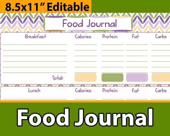 1800 Calorie Diet Printable Journal Cover