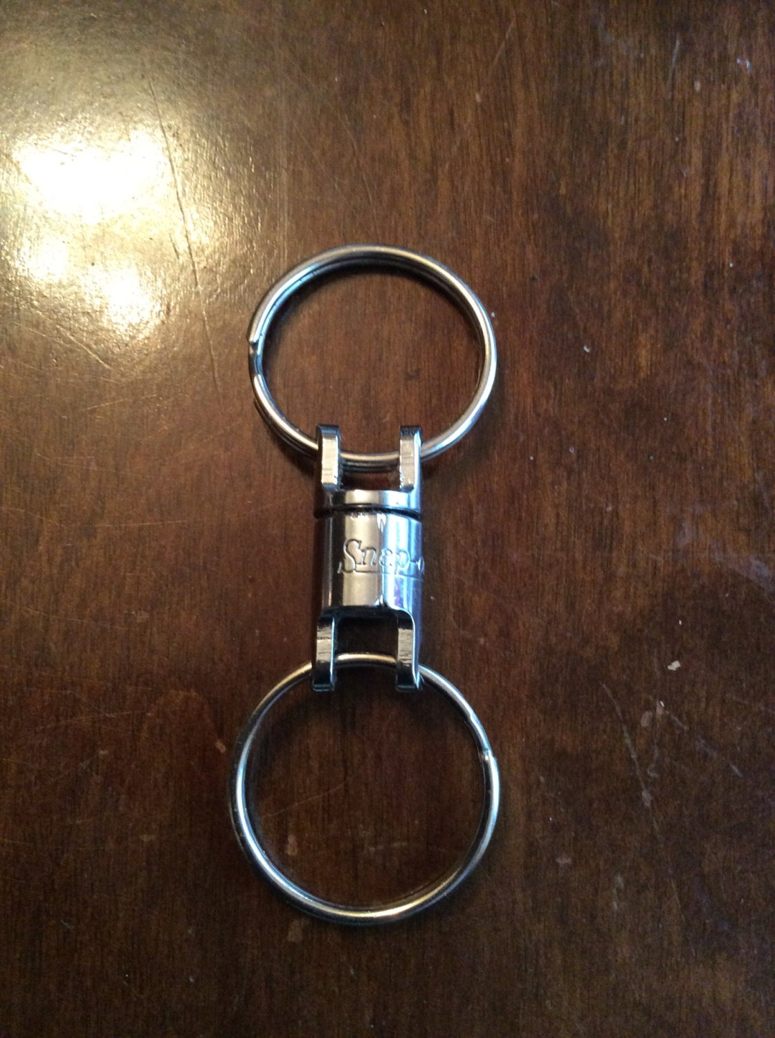 Vintage Snap On Tools 1/4 Drive U Joint Key Chain Ring