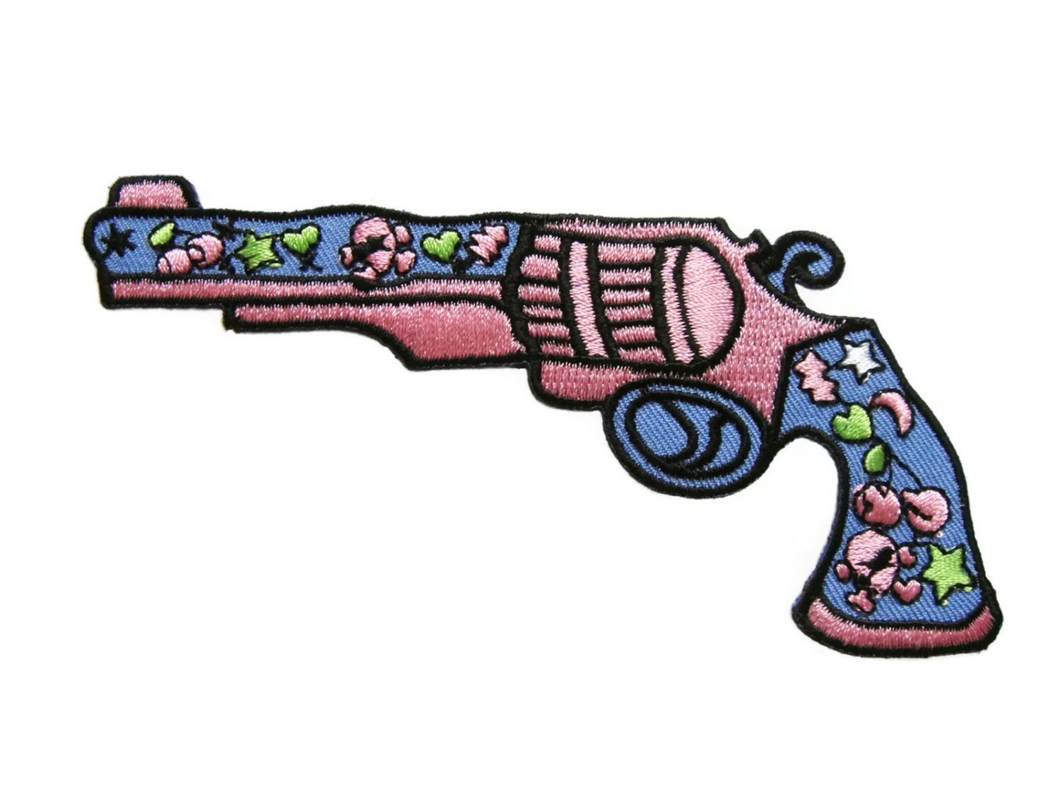 Gun Embroidered Applique Iron on Patch