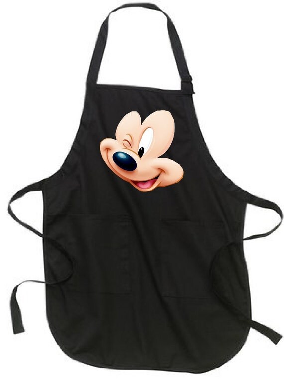 Mickey Mouse apron custom Disney apron by thelionsland on Etsy