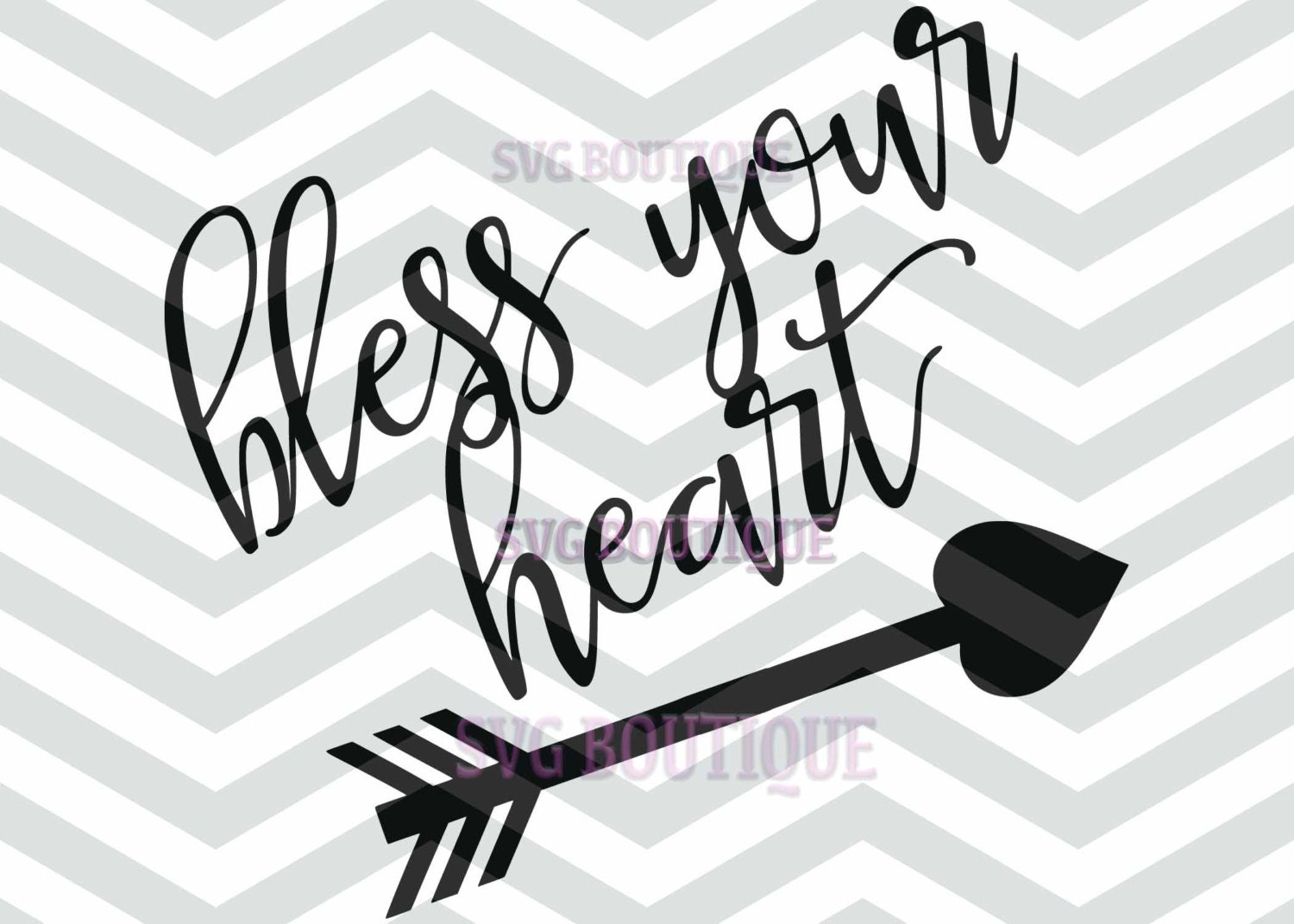 Download Bless Your Heart SVG Cut File, Arrow Cut File, Cricut ...