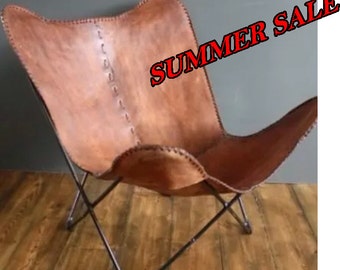 Hand made Butterfly chair , leather chair