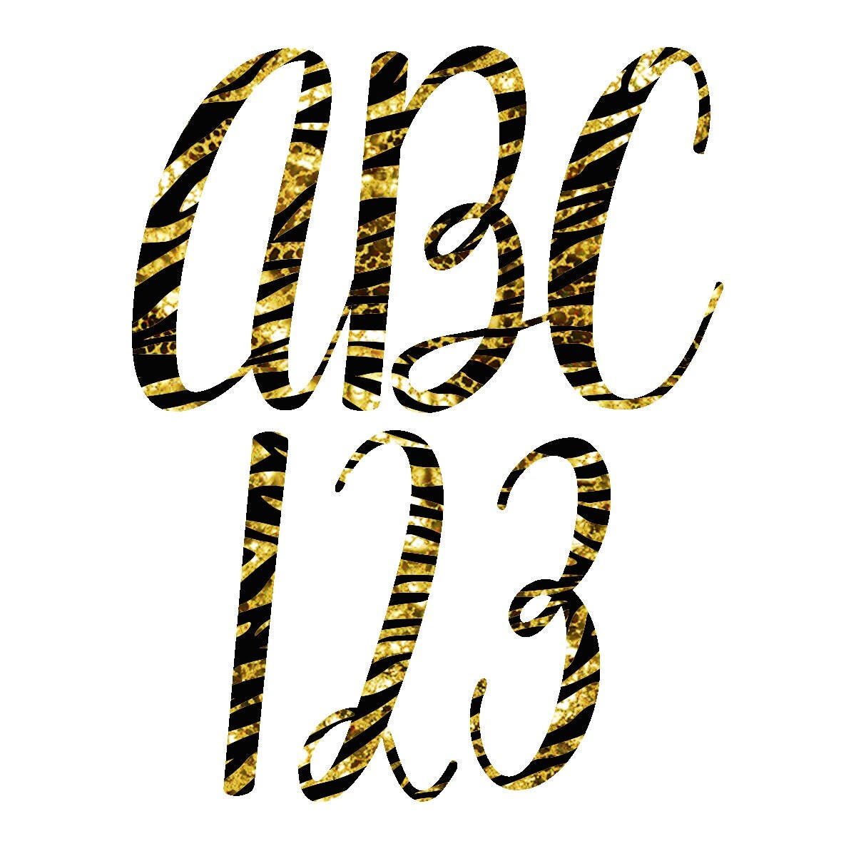 black gold zebra print alphabet black and gold letters