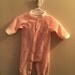 3-6 month, Vintage Baby Clothes, Sleeper with Feet, Pale Pink