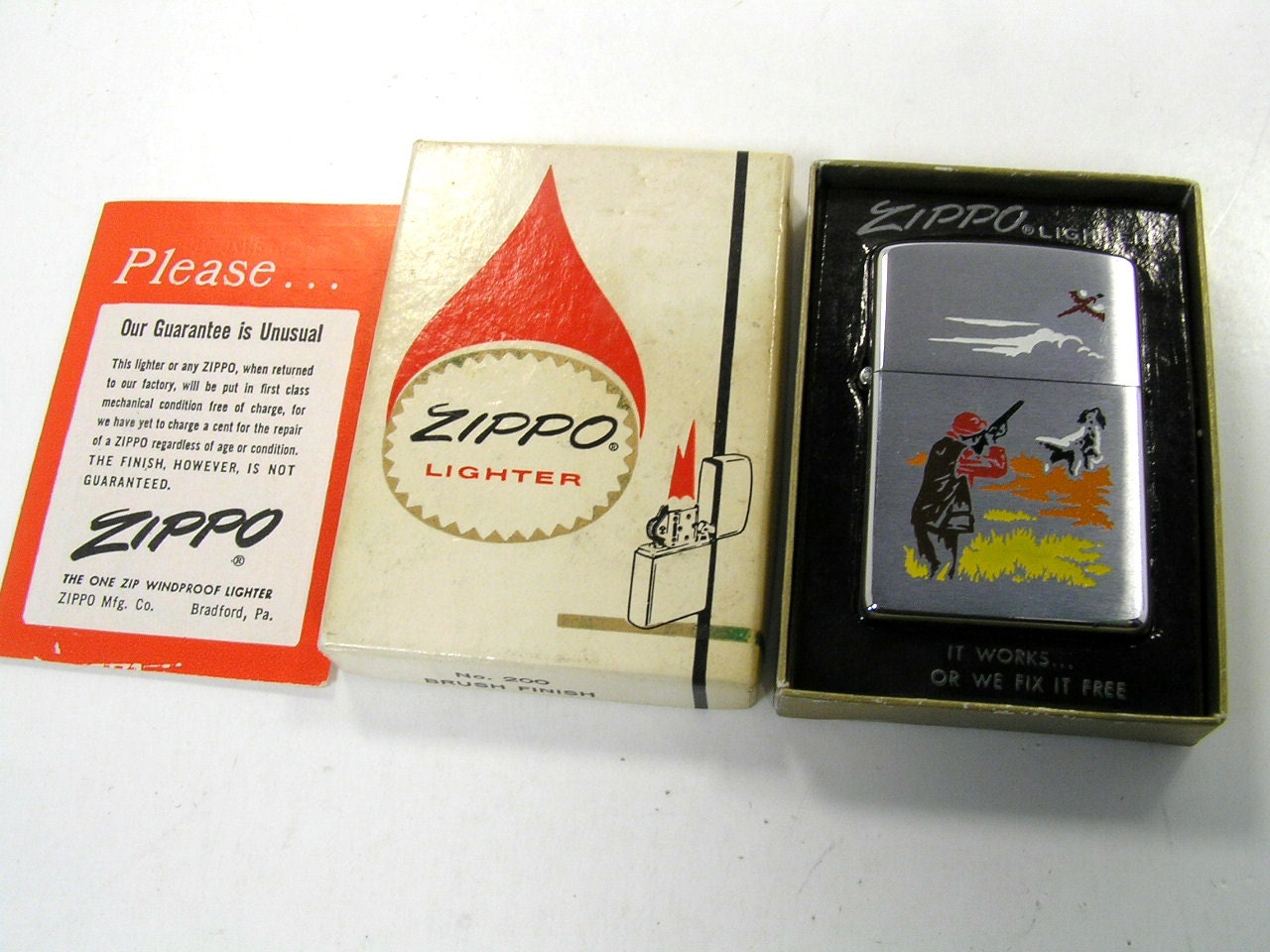 Vintage 1969 Zippo Lighter Rare Duck Hunter by FBCollectibles