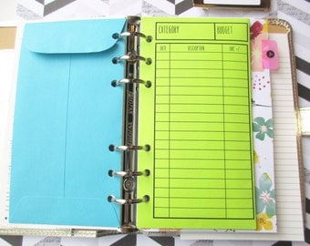 Cash Envelopes *Holepunched* - Dave Ramsey Budget Envelopes - Personal Size Vertical Layout