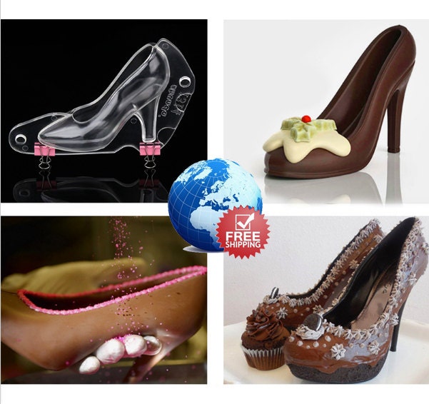 High Heel Shoe Type Chocolate Mold Mould Bundle 3D Candy