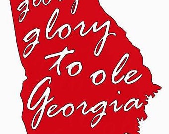 glory glory georgia t shirt