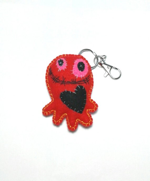 plush octopus keyring