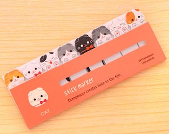 Kitty Cat Sticky Notes - Cute Kawaii Post-It Notes / Stationery / Stationary / School Supplies / Memo Pad