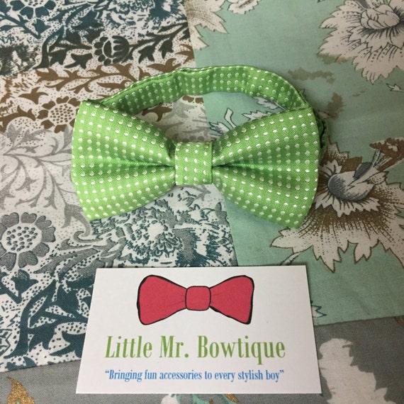 Bow Tie Green Infant/Toddler/Kids Bow Tie by LittleMrBowtique