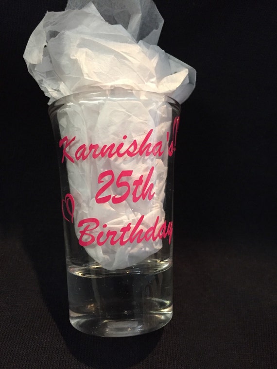 Personalized Birthday Shot Glass Party Favors Special