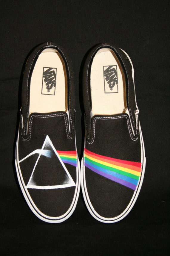 Vans Shoes hand painted Pink Floyd-Pink Foyd Custom Vans Shoes