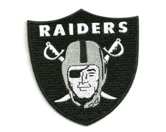 Oakland Raiders * 3.5" inch * Embroidered * Iron / Sew on * Applique / Patch * FREE SHIPPING *