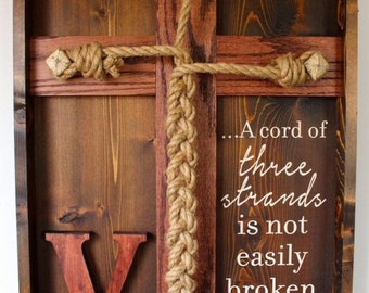Wedding Unity Ceremony - Braid w/Ecclesiastes 4:12 scripture