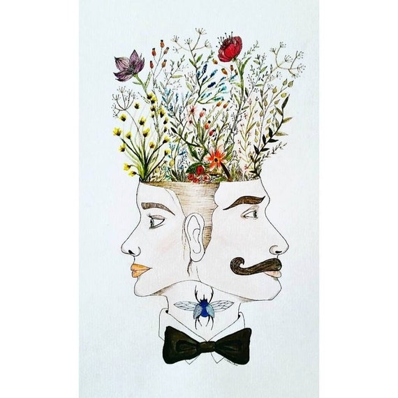 A3 Illustration and painting You can't put flowers