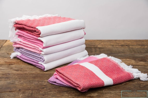 Ultra Soft Eco Friendly Turkish Towel Diamond Bath Towel,Beach Towel,Turkey Towel,Red,Pink,Purple