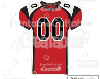 Football Jersey SVG Cut Files & Clipart E189 + Free Bonus Varsity Numbers SVG Set - Includes Limited Commercial Use!