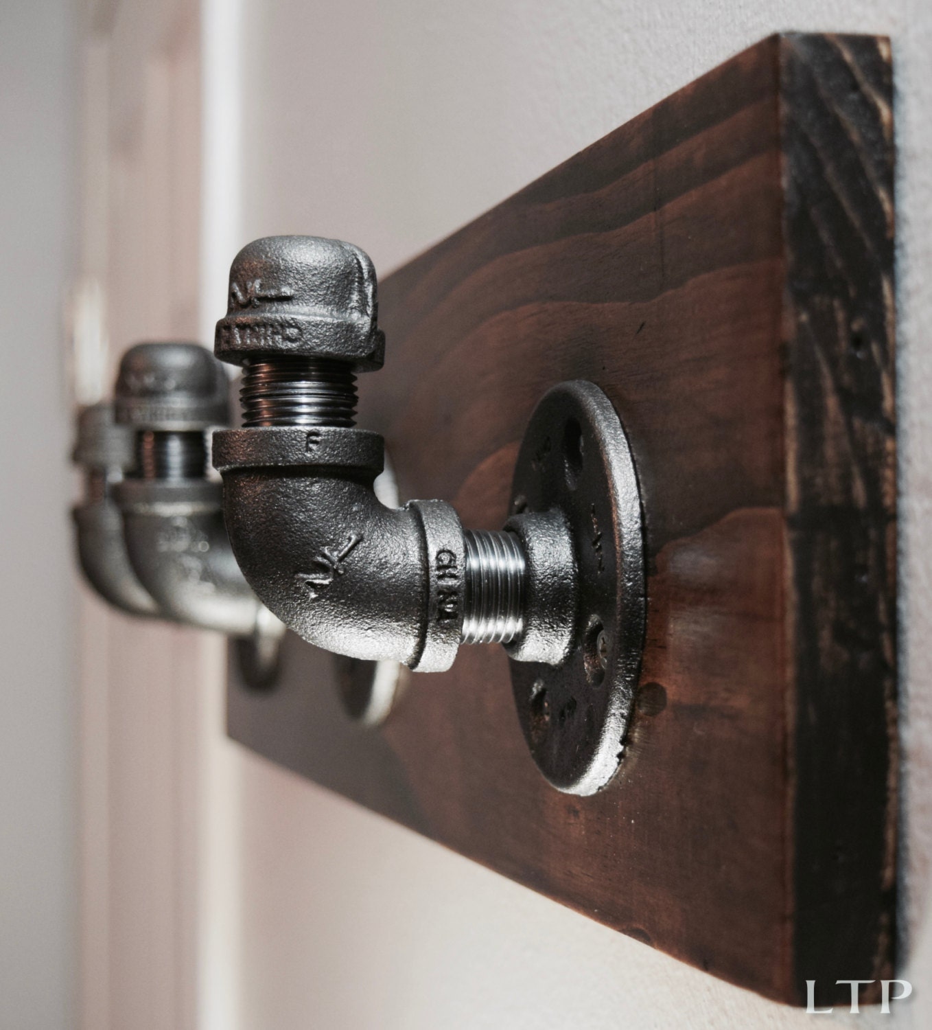 Industrial Pipe Coat Rack