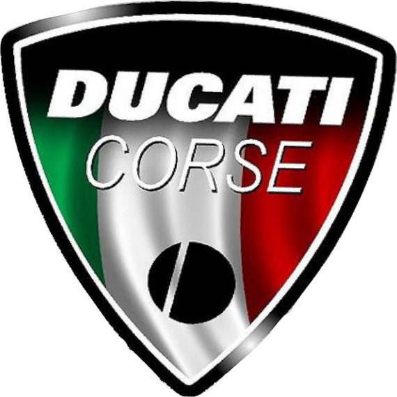 Ducati Corse Badge Printed Stickers Limited by GraphicsRUs2016