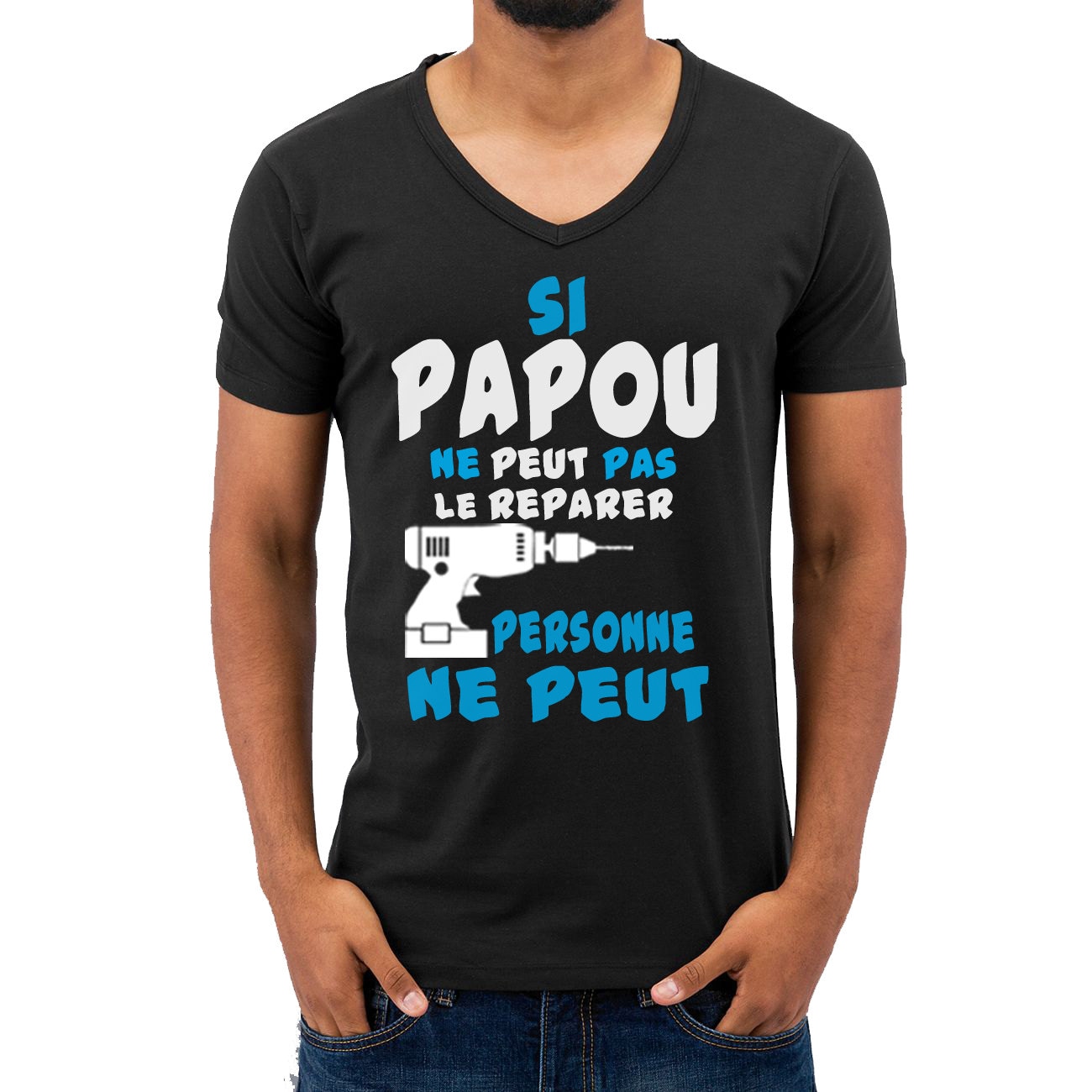 Papa Ne Fait Pas De Cadeaux Cadeaux pour papa Tee-shirt Si papou ne peut pas le reparer personne ne