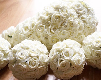 Artificial Wedding Flowers Package, Teardrop Brides Bouquet, Bridesmaids Bouquets, Posy, Wedding Day, Flowers,Roses, Bridal Flowers,Handmade