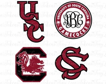 USC Gamecocks Design for Silhouette and other craft cutters (.svg/.dxf/.eps/.pdf)