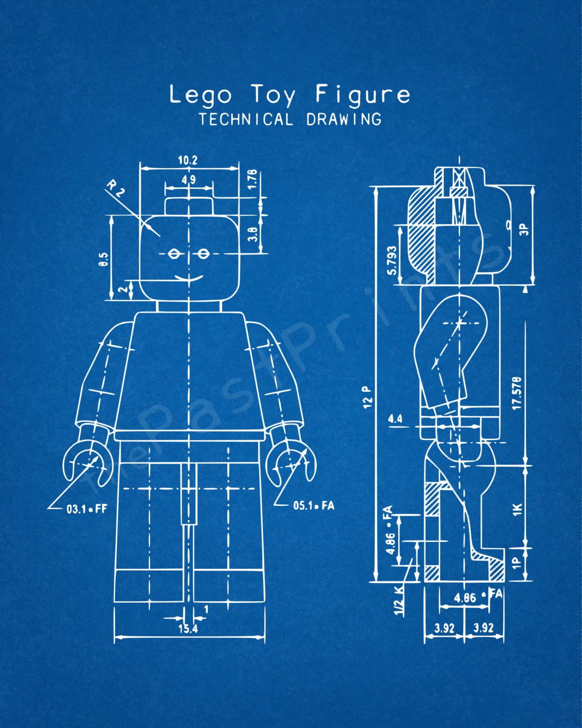 Lego Printable Lego Figure Techincal Drawing Lego Art
