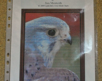 MALE KESTREL - cross stitch chart