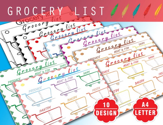 grocery list printable printable shopping list grocery