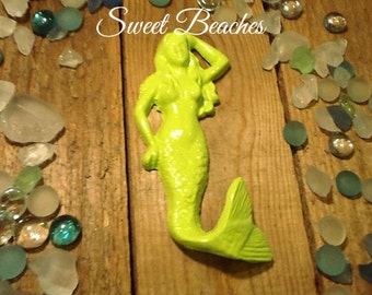 Cast Iron Mermaid Hook Beach Ocean Seaside Cabana Decor Coat Towel Hook