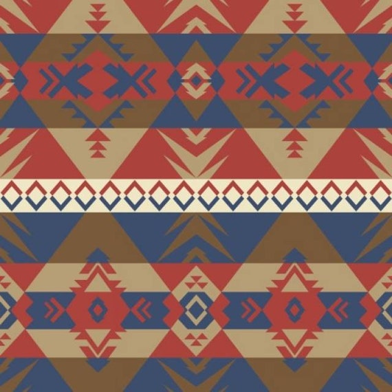Fleece Fabric Native American Blanket Fabric by