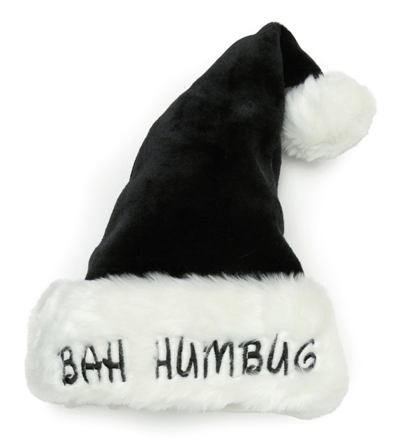 Christmas Bah Humbug Scrooge Santa Hat by UNTD on Etsy