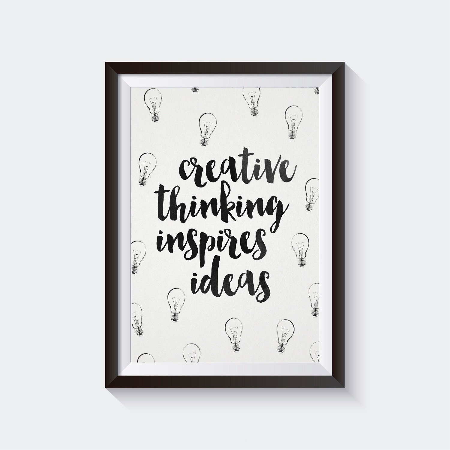 Creative Thinking Printable Poster Instant Download 8x10