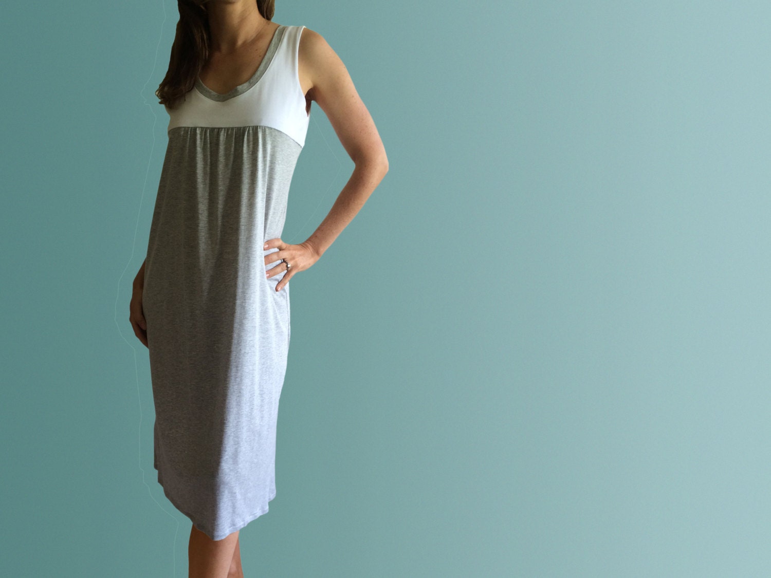 Corfu Organic Cotton Nightgown Made In Australia