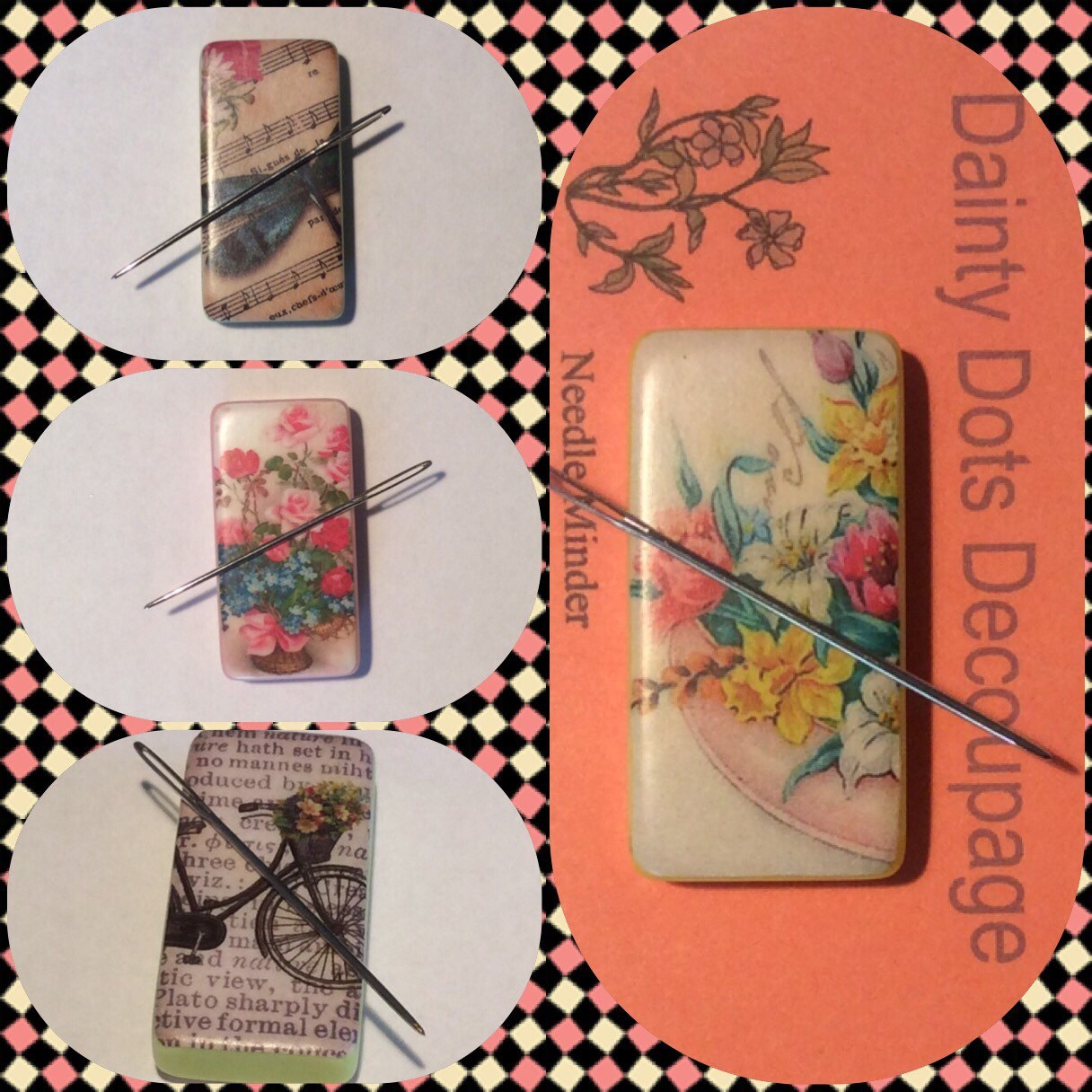 Needle Minder crossstitch Cross Stitch by DaintyDotsDecoupage