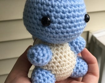 Crochet Squirtle, Amigurumi Squirtle, Crochet Pokemon, Amigurumi Pokemon, Squirtle Plush, Stuffed Squirtle, Pokemon Plush, Squirtle