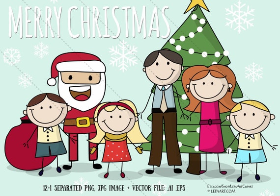free clip art family christmas - photo #23