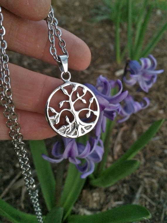 Cremation Jewelry // Tree of Life Stainless Steel Cremation