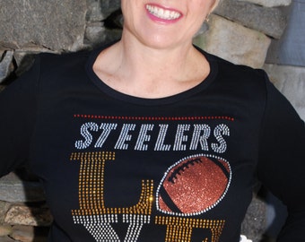 steelers rhinestone shirt