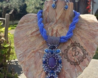 Parure "Cobalto Twist"