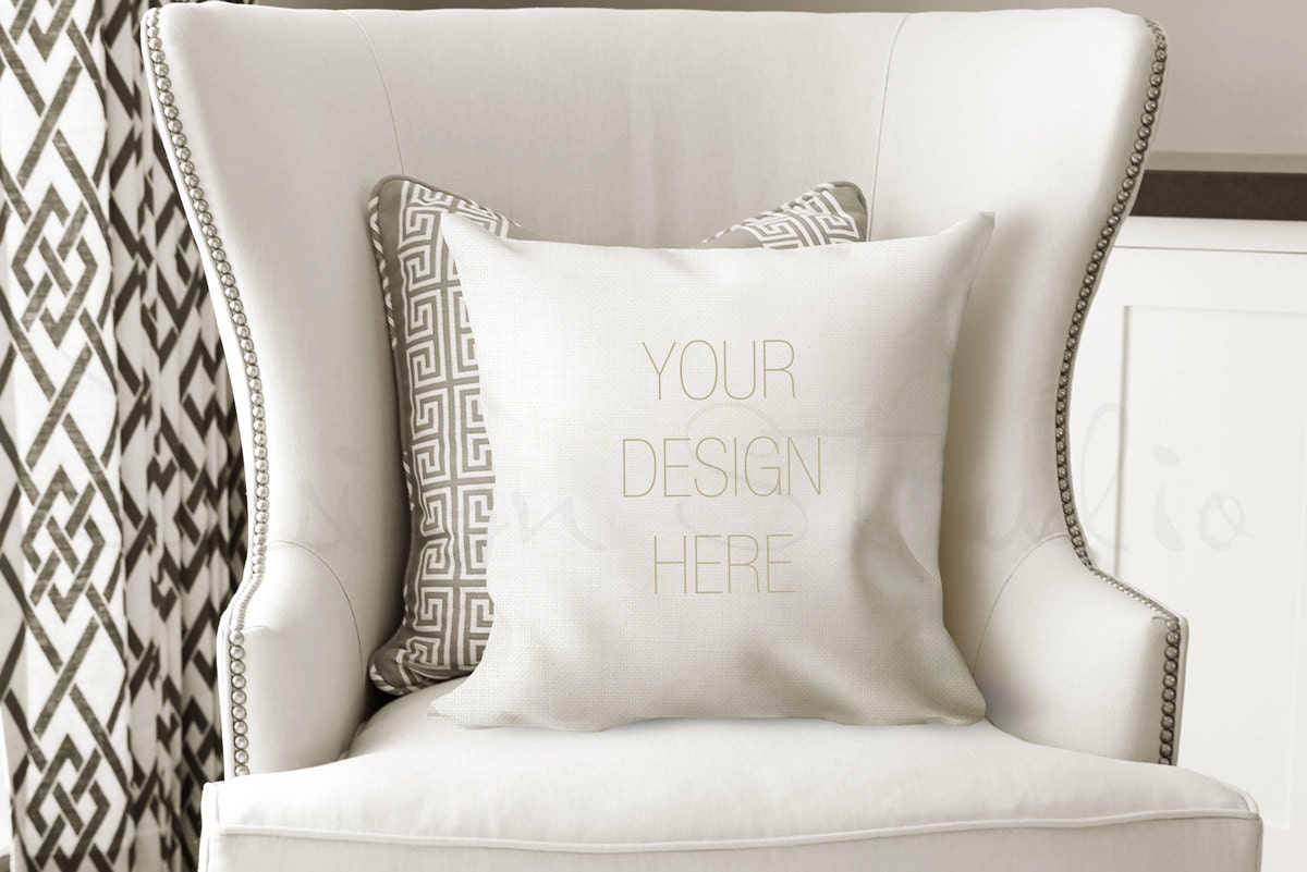 Download Pillow Mockup smart object PSD file
